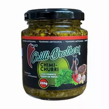 Chimichurri Artesanal 220g Chilli Brothers C/pimenta Rec/arg