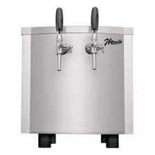 Chopeira Elétrica Menila 55l Inox 4.850 Btu (2 Torneiras)