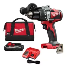 Taladro Atornillador Percutor Milwaukee 18v Brushless 2902 Color Rojo Frecuencia 0