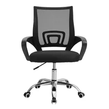 Silla De Escritorio Koa Ofi950 Ergonómica Negra Con Tapizado De Mesh