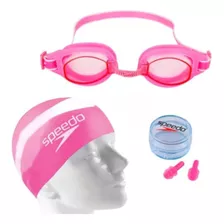 Kit Oculos+touca+protetor Natacao Adulto Speedo Swim Slc