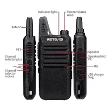 Retevis Rt22 Walkie Talkies Vox 16ch Frs Radio Ctcssdcs Paqu