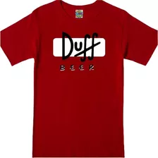 Remera Roja De Cerveza Duff Los Simpsons