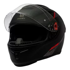 Casco De Moto Mt Helmets Hummer Solid Negro Mate + Regalo