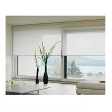 Cortina Roller Screen Beige 1.20 X 2,20 Soportes De Metal