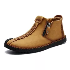 Botines De Hombre Botas De Moda De Cuero Al Aire Libre 6016