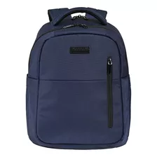 Mochila American Tourister New Highway 3at Color Azul Marino Diseño De La Tela Liso