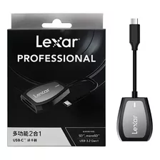 Leitor Lexar Professional 3.2 / Type C/ 2 Em 1/ Sd/micro Sd