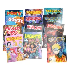 Pack X12 Libros Para Colorear Coleccion Completa 32 Paginas