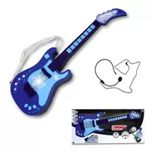 Guitarra Infantil Eletrônica Infantil Com Microfone