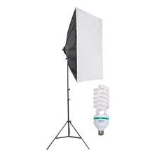 Kit Softbox 50x70 Cm Com Lâmpada Tricool 135w Luz Contínua