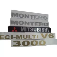Emblemas Para Laterales Porta Placa Mitsubishi Montero 3000