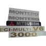 Emblema Para Montero Mitsubishi Dos Topes. Mitsubishi MONTERO 4X4 CLOSED