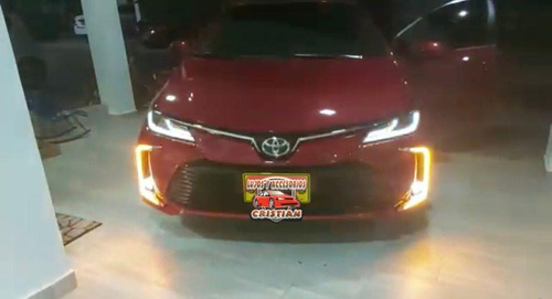 Drl Exploradoras Toyota Corolla 2020 -2022 Luces Led Ambar Foto 2