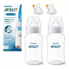 Kit 2 Mamadeiras Avent Clássica Anti-cólica 330ml Original 