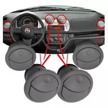 Kit Difusor Saida Ar Cinza Original Fiat Novo Uno Way 2012