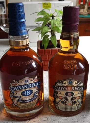 Whisky Chivas Regal 12 Y 18 Años Original - Sin Caja