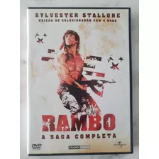 Rambo A Saga Completa 4 Dvd Box Usado 