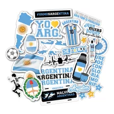 Stickers Calcos Argentina Pasion X25 Para Termo Celu Compu