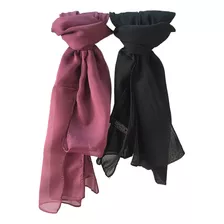 Pañuelos Mujer Por Mayor Pashmina Oferta Pack X2 Gasa #3020