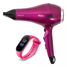 Secador De Cabelo Philco 2000w Profissional Ion Relogio Led