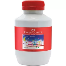 Tinta Guache Branca 250ml - Faber Castell