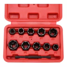 Set Dados Extractores Pernos Y Tuercas Rodadas 9 A 19 Mm