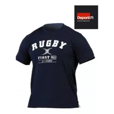 Remera 100%algodon Gilbert First Navy Talle M Y L #deportifi