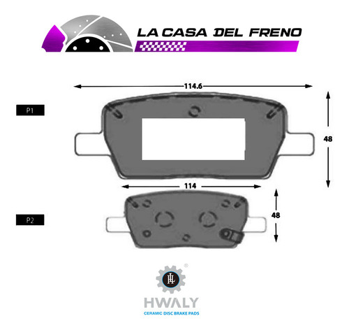 Pastilla De Freno Trasera Gmc Acadia  3.6 2019 Foto 3