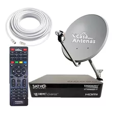 Kit Antena Parabólica Digital Visiontec Com Lnbf Multiponto