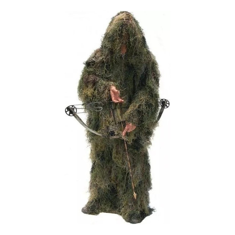 Roupa Camuflada Ghillie Sniper 3d ( Calça + Jaqueta) Gg E Xg