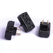 Adaptador Tomada T Padrão Antigo Benjamin Triplo 3 Un 110v/220v