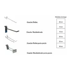 Ganchos Exhibir Laminas Perforadas Pared Acanaladas Fabrica