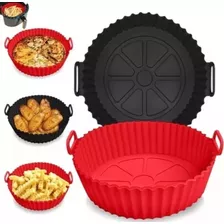 Forma Cesto Silicone P/ Air Fryer Reutilizável Antiaderente 