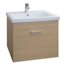 Mueble De Baño De Colgar Bacha De Loza Melamina 15 Mm Roble