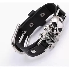 Pulsera Brazalete Byker Harley Davison Calavera Metal