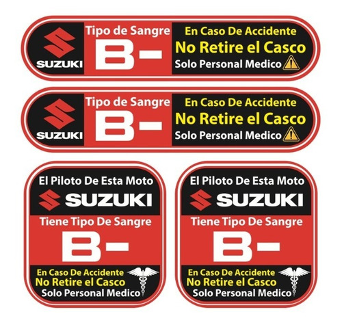 Sticker Reflejante T/ Sanguineo Casco Compatible Con Suzuki Foto 7