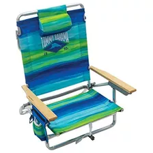 Silla De Playa Mochila Plegable Plana Clásica De 5 Pos...