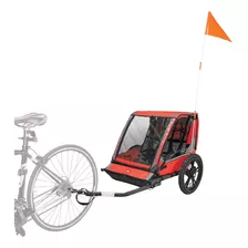 Allen Sports Hi-viz - Remolque De Bicicleta Para 2 Niños, .