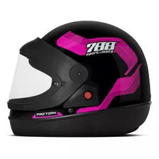 Capacete Sm Sport Moto 788 Automático Viseira Cristal Cor