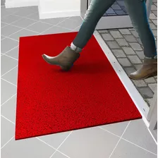 Tapete Capacho Vinil Borracha Antiderrapante Pro Plus 1,20 M Cor Vermelho