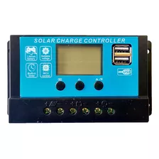 Regulador De Carga Panel Solar 20amp 12/24v Display Usb Pwm