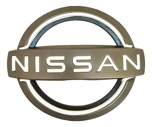 Emblema Parrilla Nissan Frontier Np300 2023 Gris/blanco Foto 7