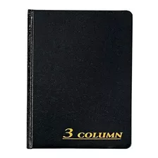 Adams - Libro De Contabilidad 7x925 Pulgadas En Color Negro
