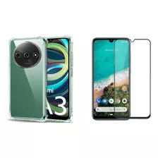 Capa Capinha + Película Vidro 3d Para Redmi A3 6.7 Polegadas