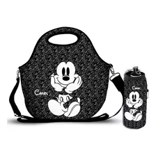 Bolsa Lancheira Mickey + Porta Squeeze