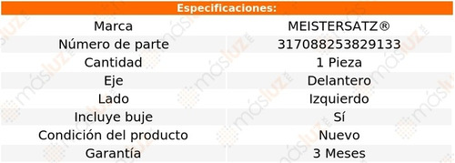 1- Tirante Delantero Izq Bmw Z8 V8 5.0l 00/03 Meistersatz Foto 4