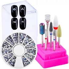 Kit Fresas Brocas Cerámica Para Torno Uñas Manicura Pedicura