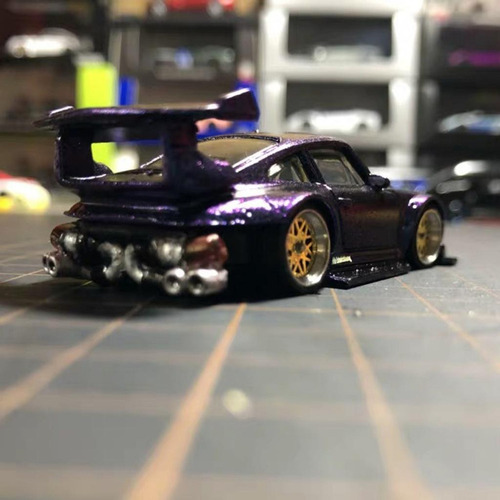 Llanta De Y Neumticos Para 1:64 Coche De Carreras Paquete Foto 5