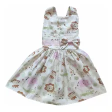 Vestido Infantil Tema Safari Simples